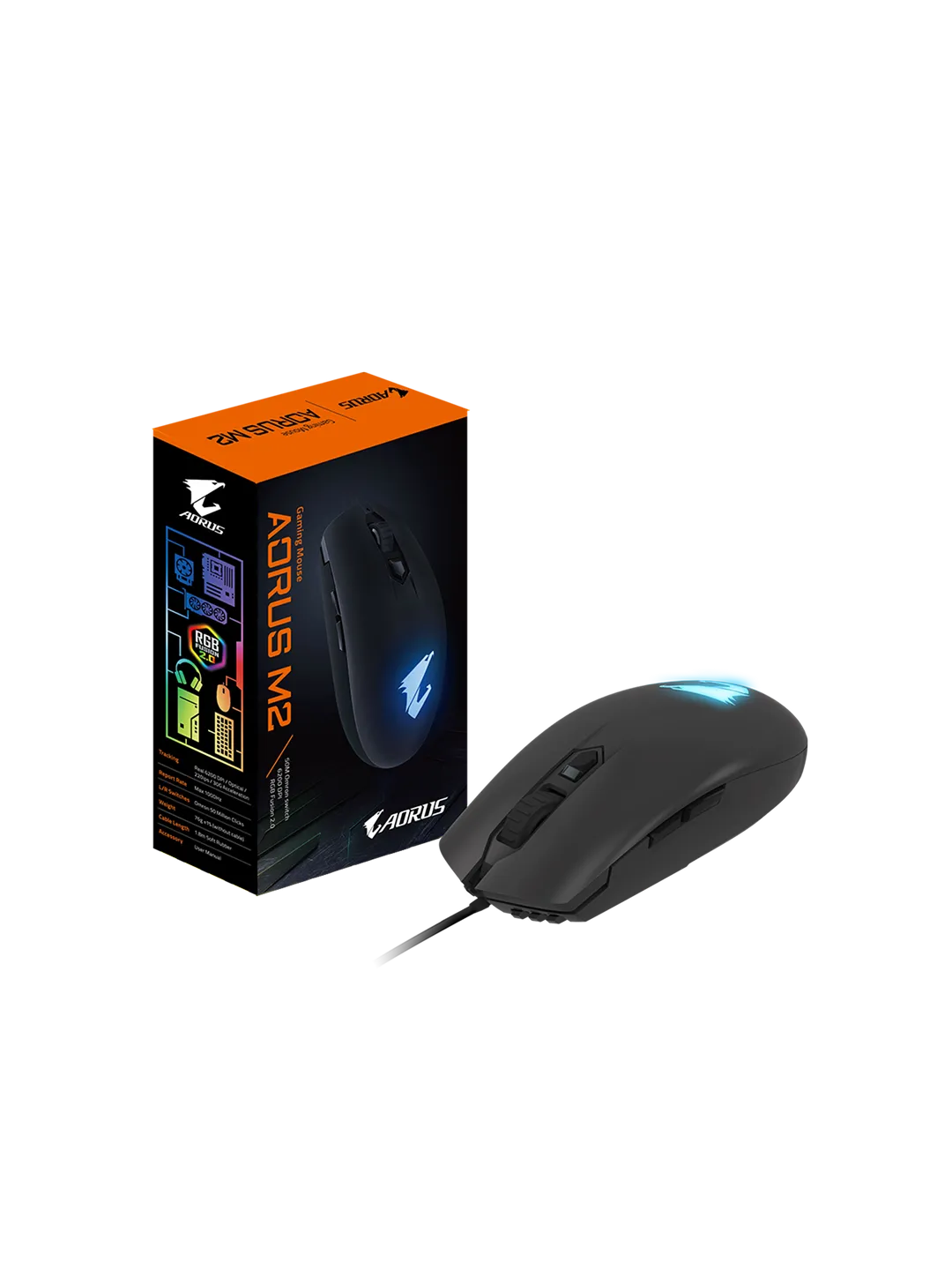 GIGABYTE AORUS M2 O'yin Sichqonchasi — 4