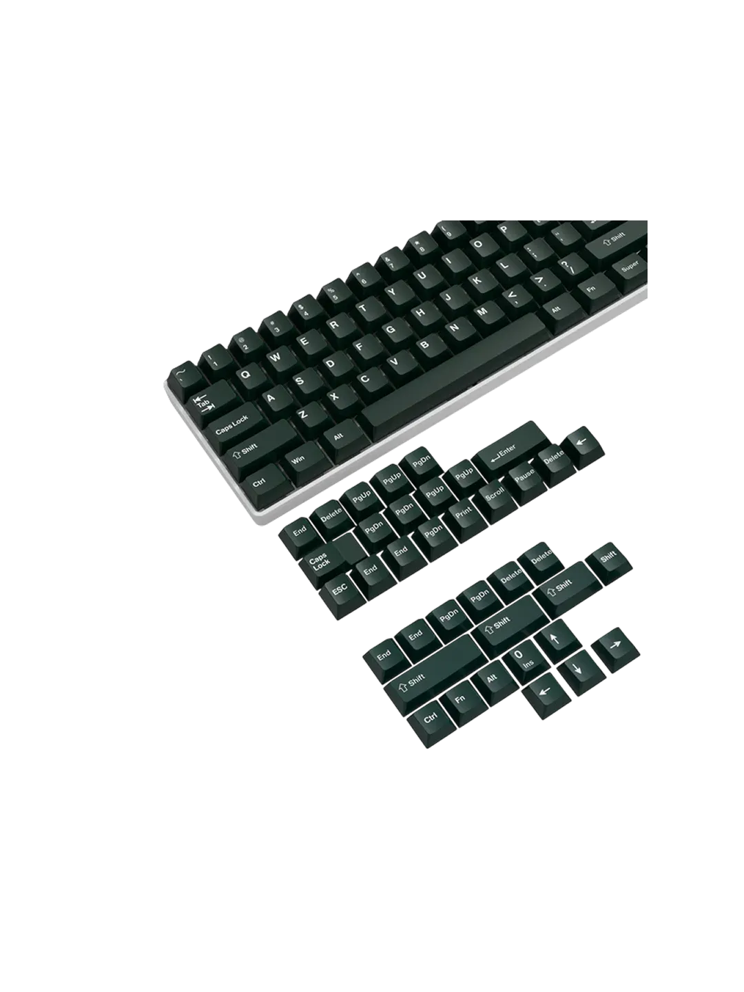 Набор кейкапов ATTACK SHARK PBT Retro Green — 2