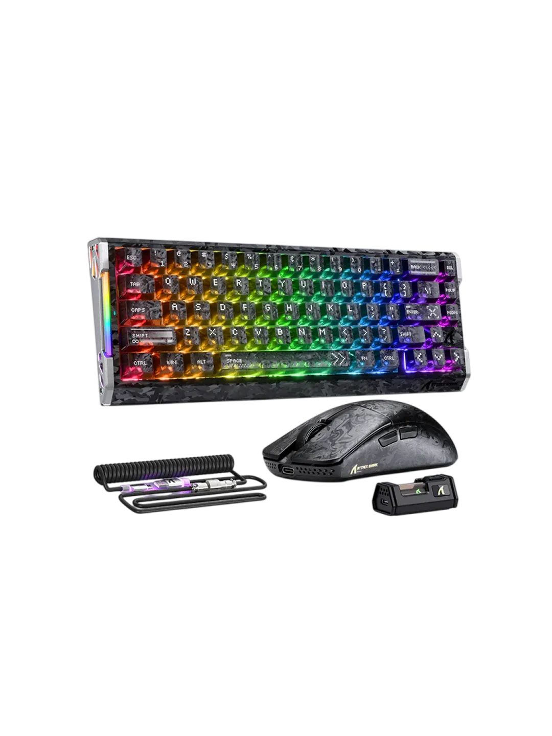 ATTACK SHARK R68 HE Carbon Fiber O'yin Klaviaturasi va R11 Ultra O'yin Sichqonchasi