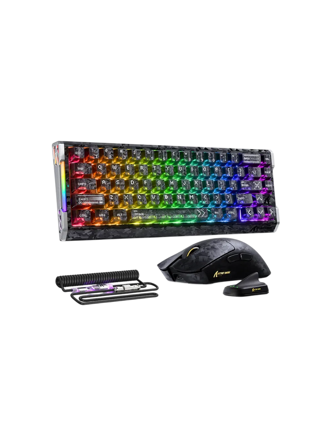 ATTACK SHARK R68 HE Carbon Fiber O'yin Klaviaturasi va X11 Ultra O'yin Sichqonchasi