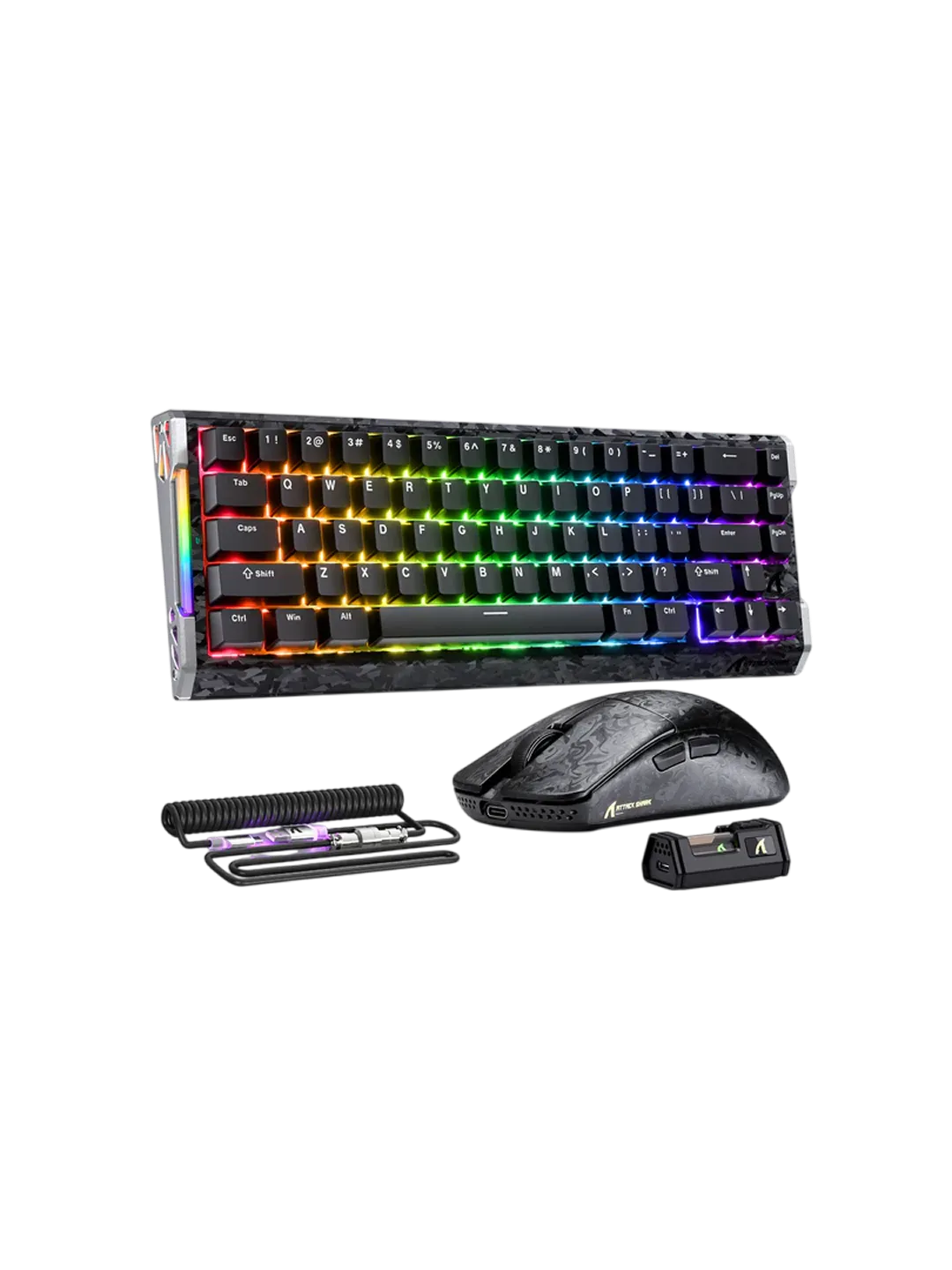 ATTACK SHARK R68 HE Carbon Fiber O'yin Klaviaturasi va R11 Ultra O'yin Sichqonchasi