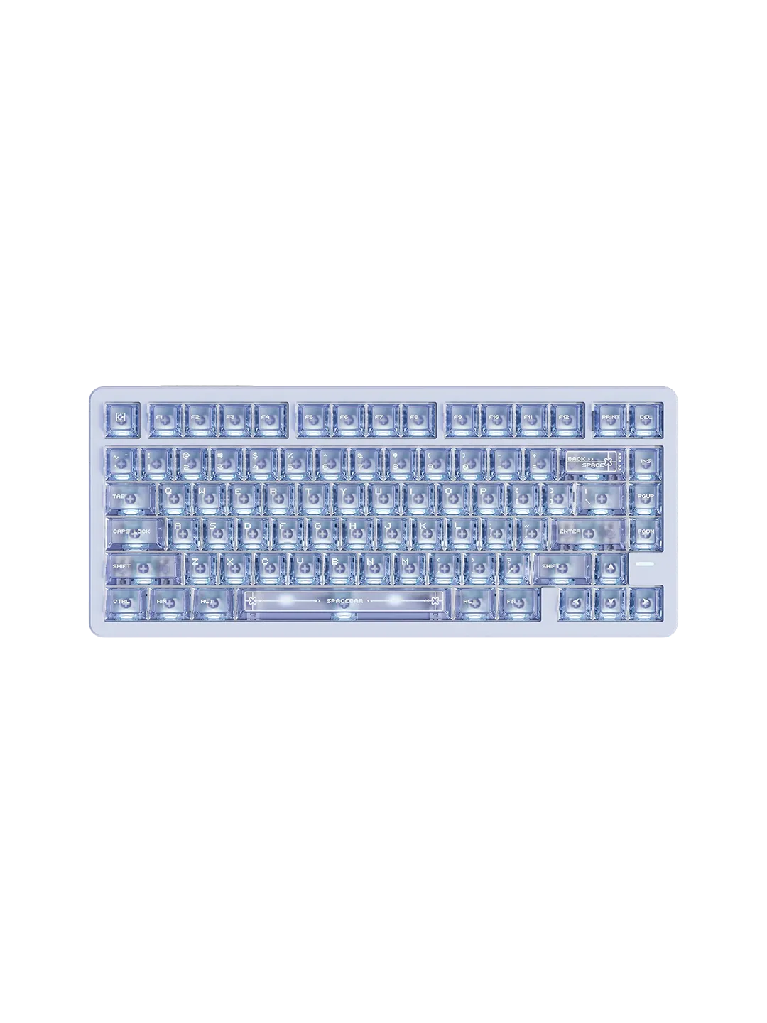 VGN Neon75HE Air Blue Frosted Transparent magnitli mexanik klaviatura — 2