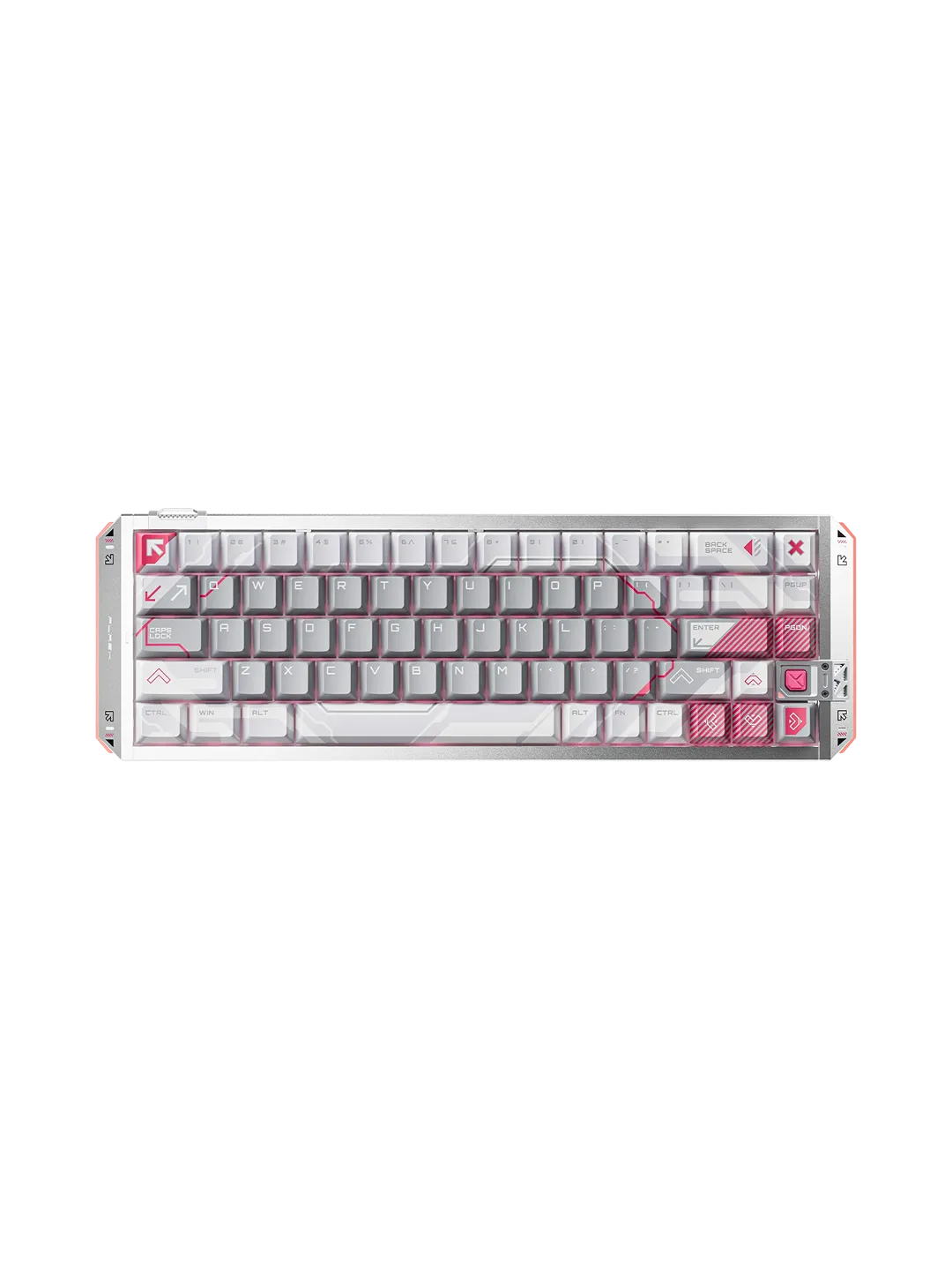 VGN FLASH 68HE Silver Knight Gaming Keyboard