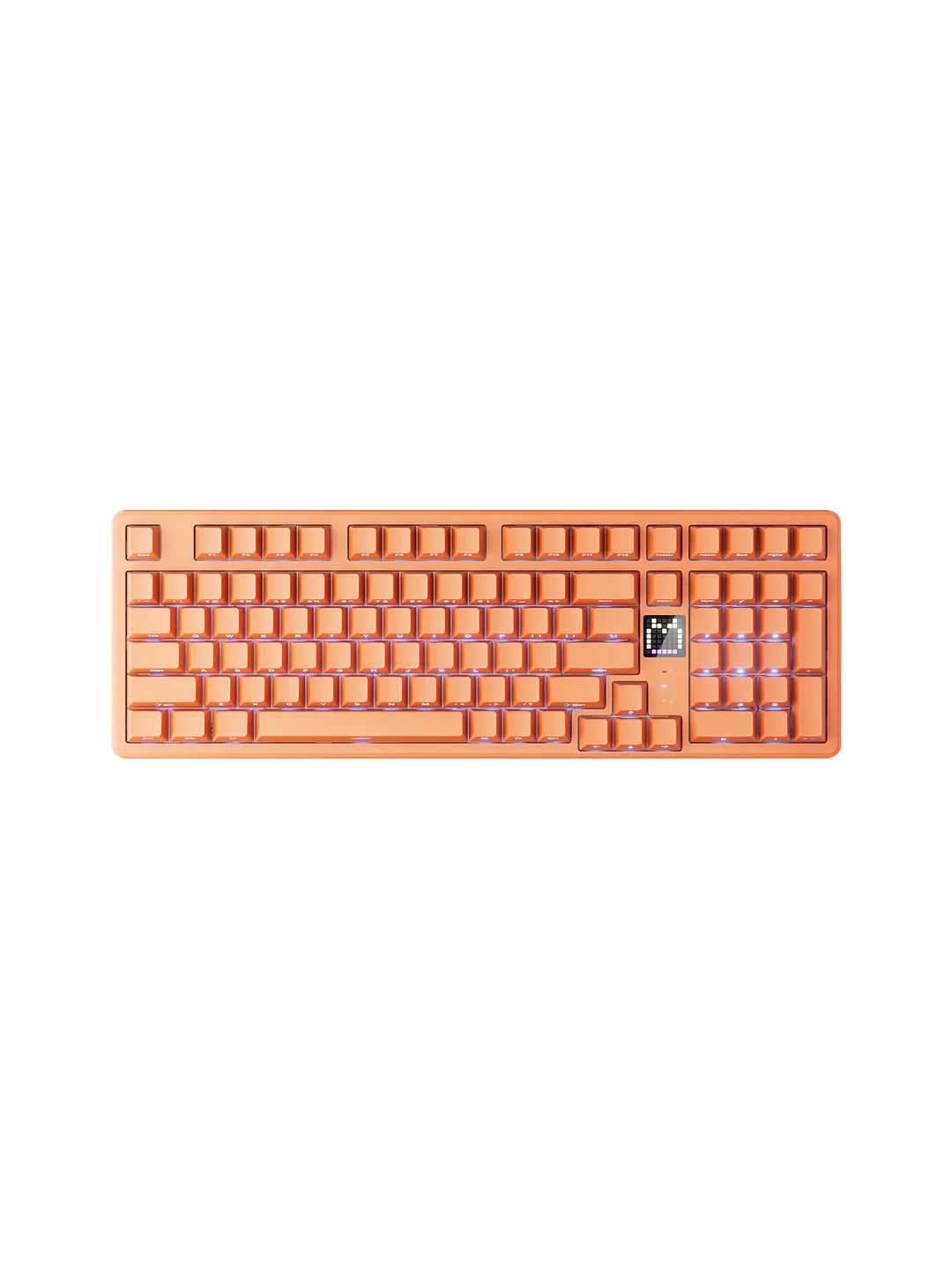 VGN V98 Pro V4 Coral Orange Mexanik Klaviatura — 2
