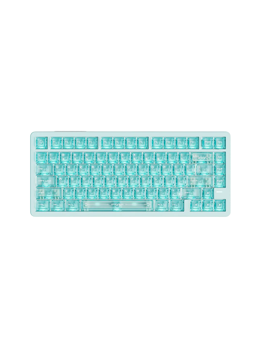 VGN Neon75HE Air Green Frosted Transparent magnitli mexanik klaviatura — 2