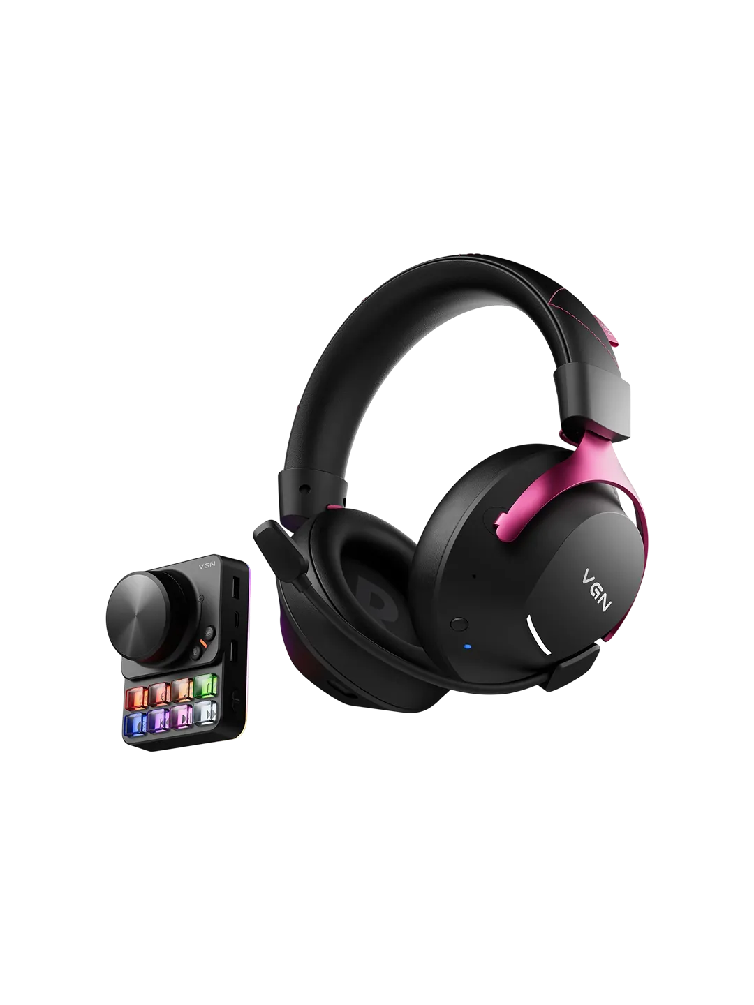 VGN Siren V2 Pro Max Black Red O'yin Quloqchisi — 2