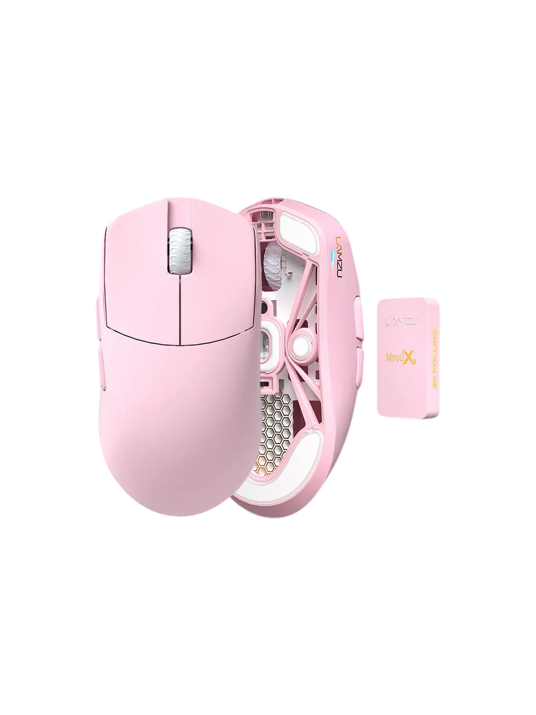 LAMZU MAYA X Gaming Mouse, Light Pink