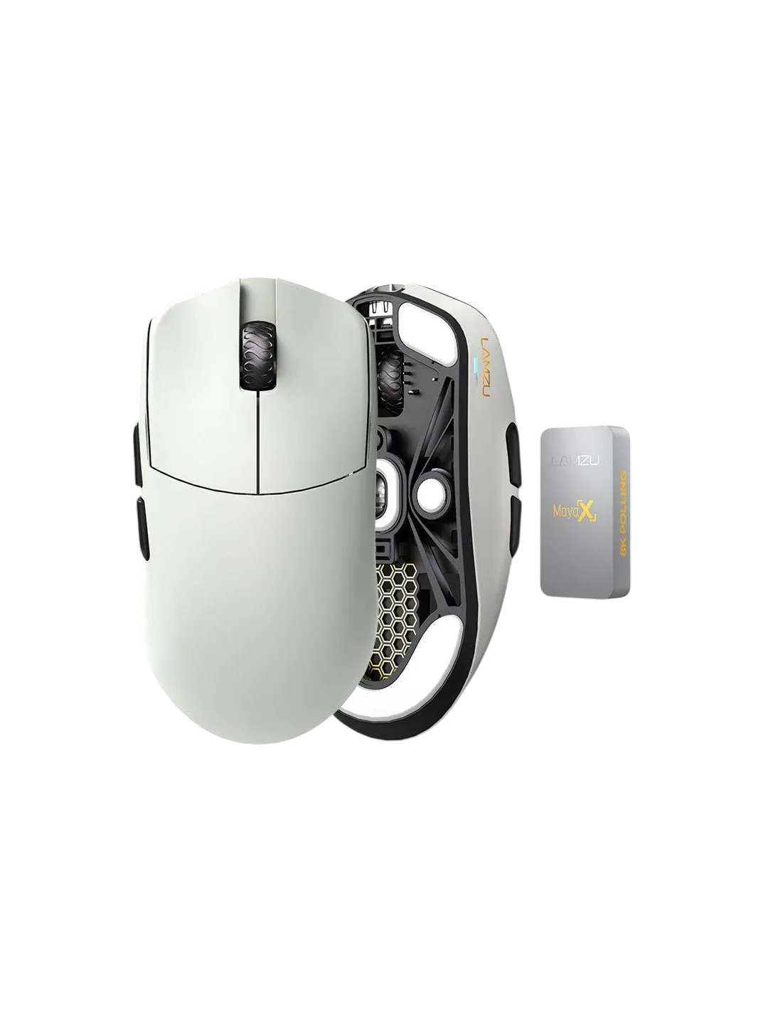LAMZU MAYA X Cloud Gray Gaming Mouse