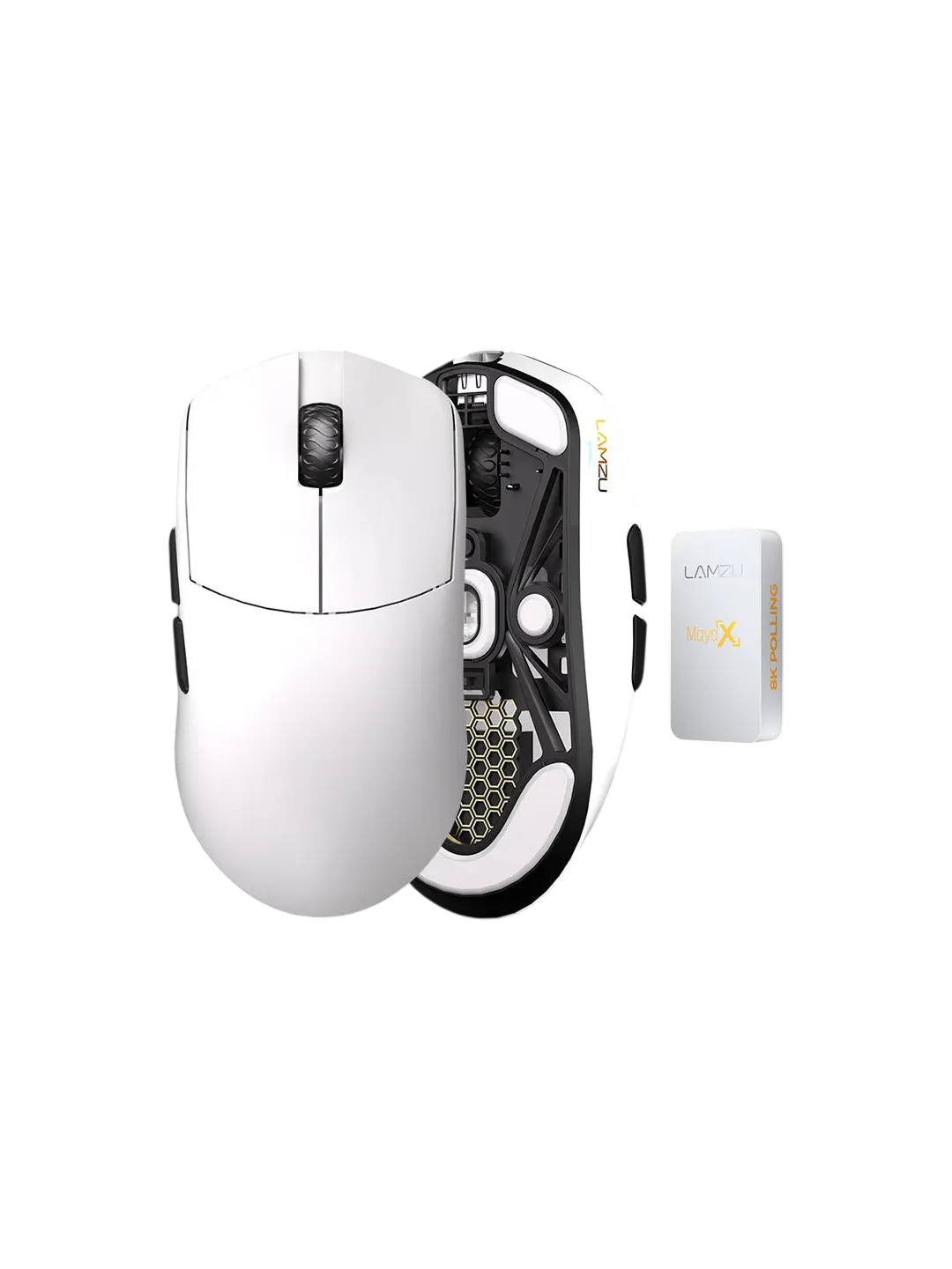 LAMZU MAYA X White Gaming Mouse
